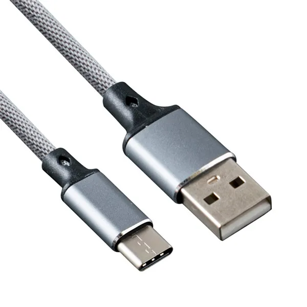 Серый Ersuki usb type-C кабель для быстрой зарядки и синхронизации данных USB C кабель для huawei Xiao mi Red mi Note 7 mi 9 samsung Galaxy S9 Oneplus 6t - Цвет: Серый