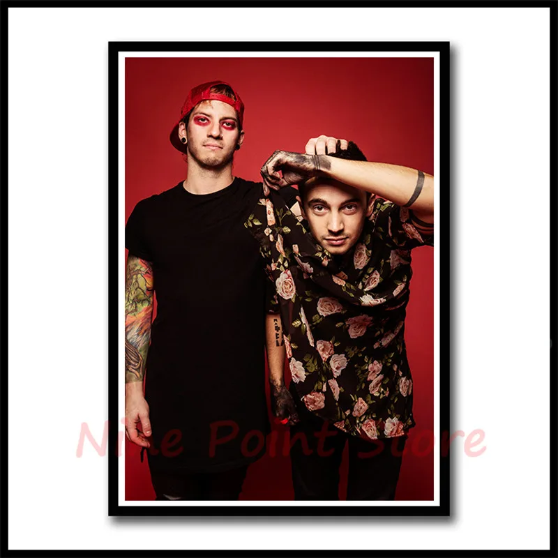 Twenty One Pilots рок-группа с музыкальным покрытием бумажные постеры для украшения дома хорошее качество принты белый домашнее искусство бескаркасные