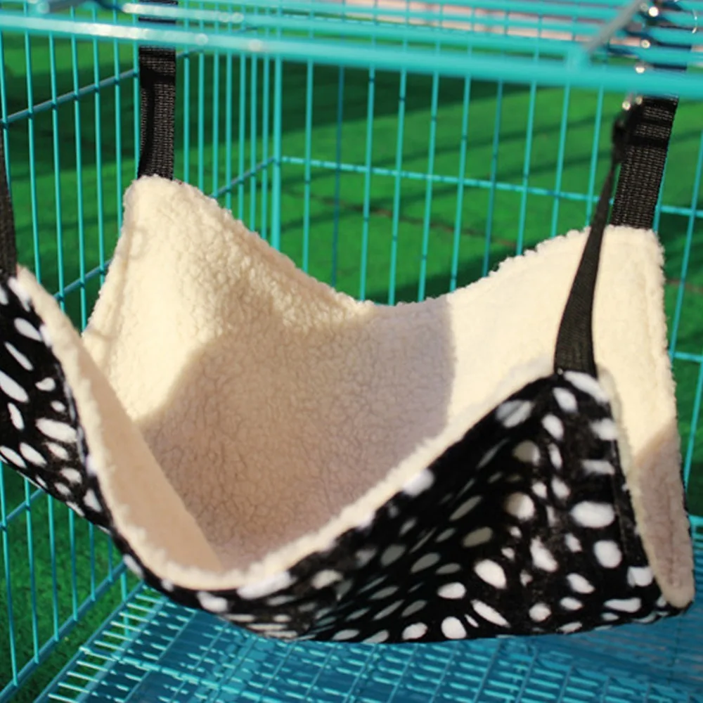 Гамак для сна подстилка кошек и собак 2 размера одеяло кровати черный фон белый