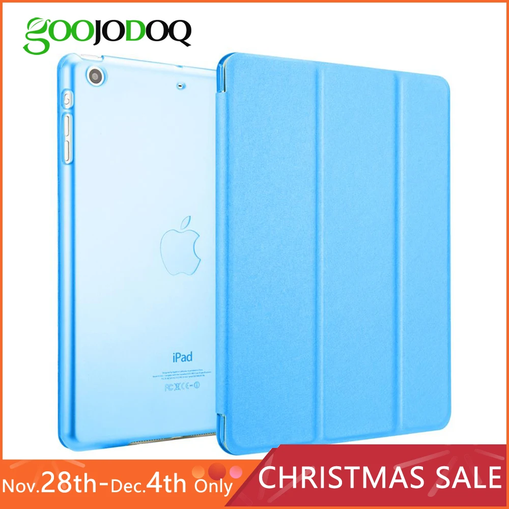 Тонкий смарт чехол для IPad Mini 1 2 3 4 из искусственной кожи Tri Fold Stand Apple iPad mini