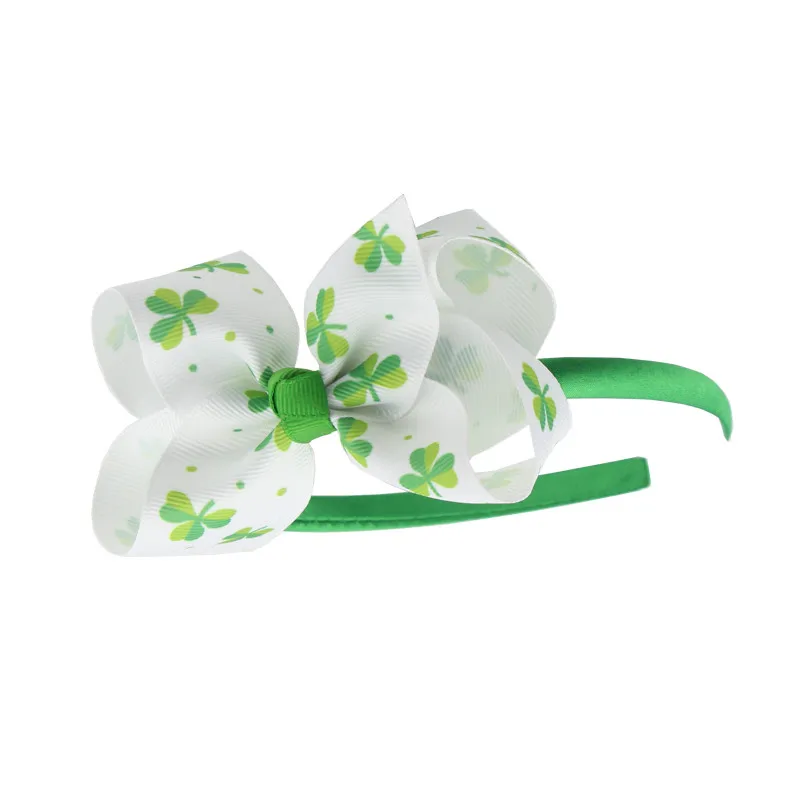 Бутик Shamrock Clover повязка для волос с принтом банты зеленый атласный комбинезон