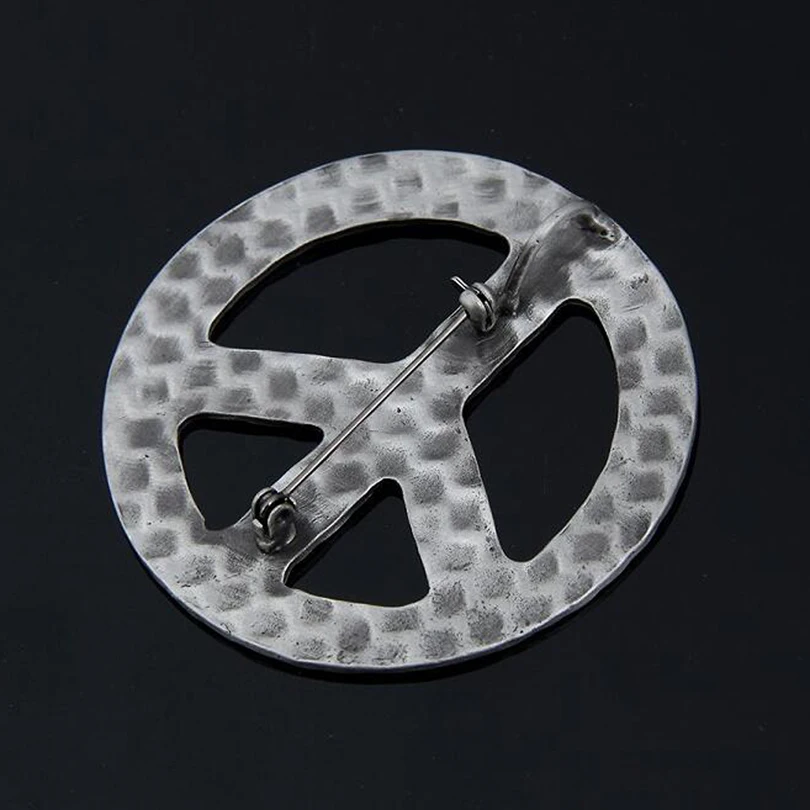 Винтажные Броши с символом мира для женщин модные Металлические Булавки
