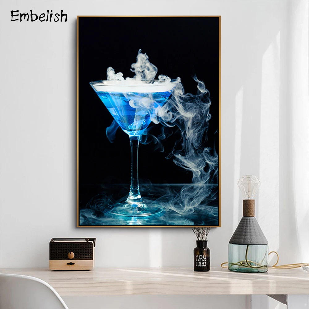 Embelish 1 шт. стекло со льдом красивые настенные плакаты для гостиной HD Печать на