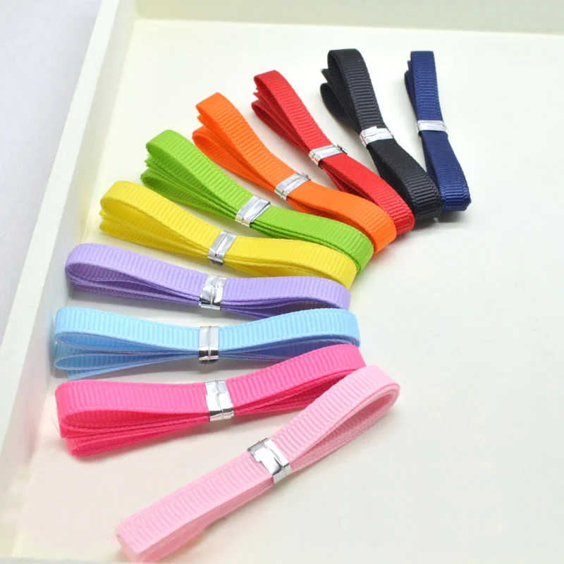 CCINEE 1/4&quot10PCS Plain Colors Rib Belt Ribbon Set For DIY Handmade Jewelry Accessories Decoration | Дом и сад