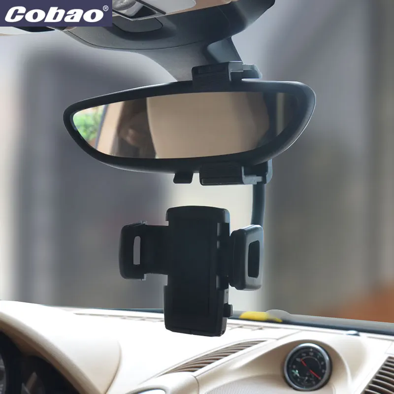 Cobao Универсальный Автомобильный зеркальный держатель для телефона с зеркалом