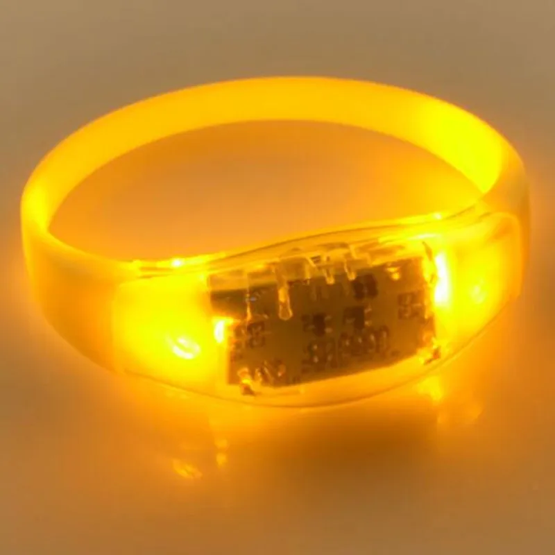 LED Flashing Silicone Bracelet Light Wristband Rave Party Glow Bangle Decoration Toy Gift home decor wedding birthday|decorative