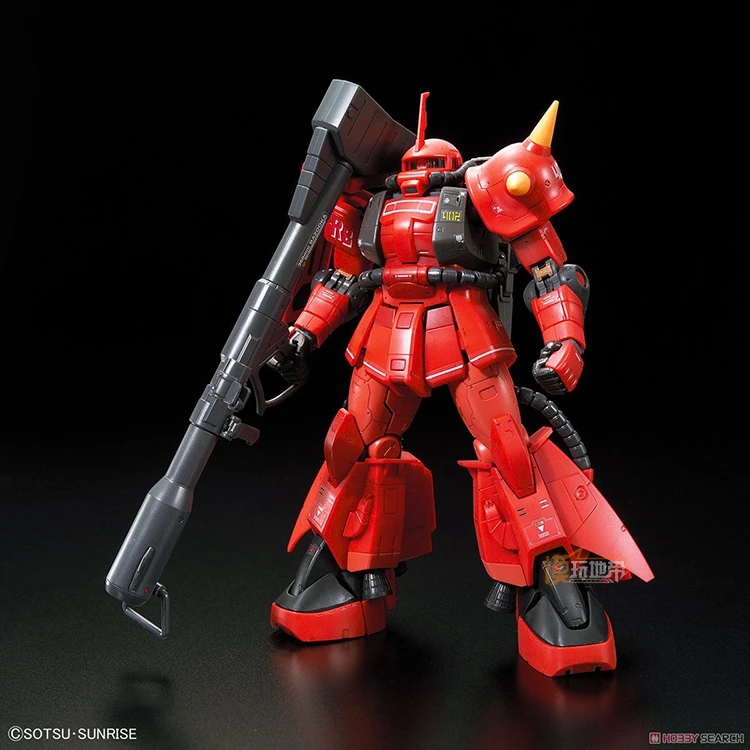 Japaness Bandai оригинальная модель Gundam RG 1/144 MS-06R-2, робот ZAKU II, распакованный мобильный костюм, детские игрушки