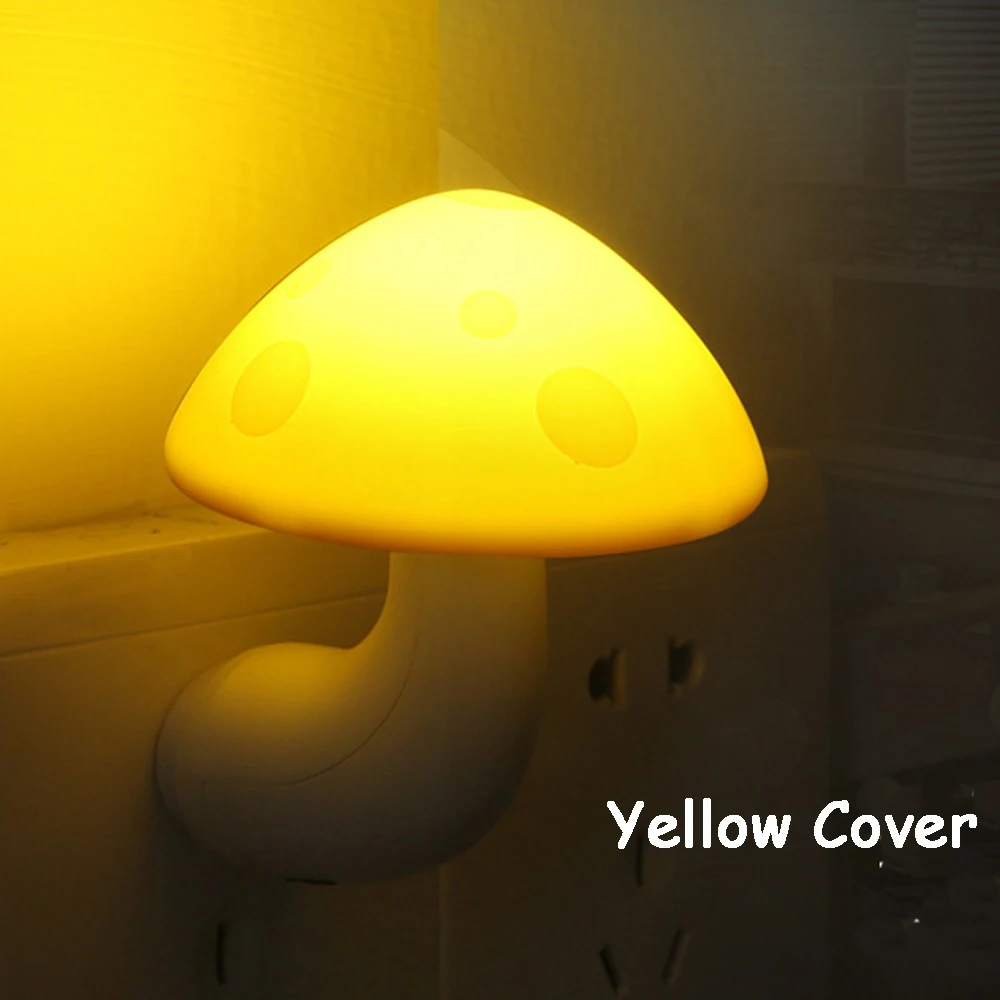 Mini Mushroom Baby Night light Automatic Sensor Light Control Lamp EU US Plug Child Kids Room Led | Лампы и освещение
