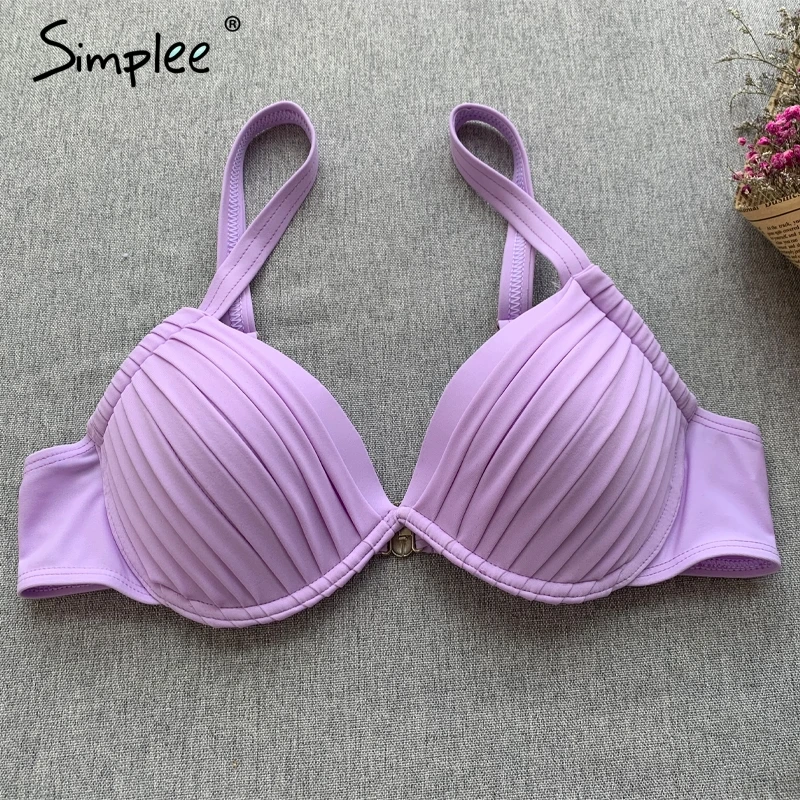 Simplee сексуальный пуш-ап из двух частей боди женское нижнее белье однотонный