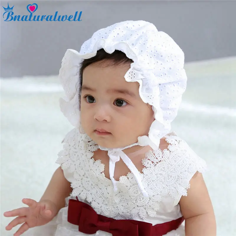 Bnaturalwell Baby Cotton Bonnet Toddler Girls Lovely Beanie Infant Pink Caps Newborn Granny Hat Milk Maid Cap Photo Props H206S | Детская