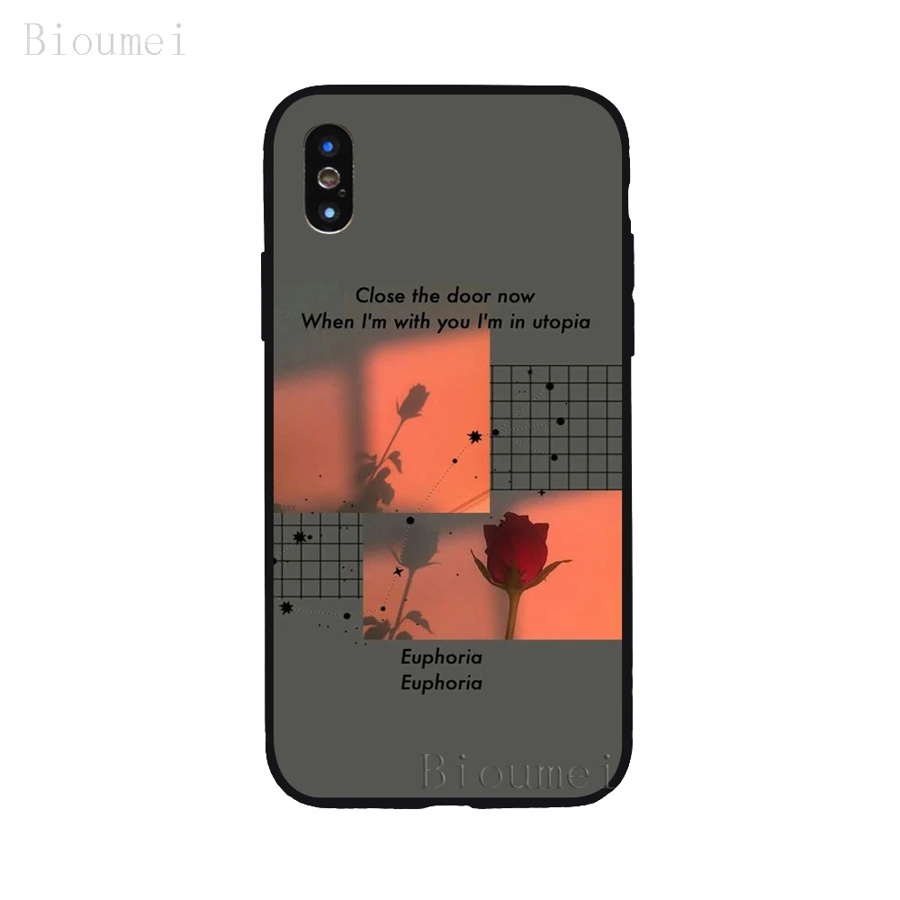 A03--8 Bioumei, Ретро стиль, красный, эстетический Мягкий ТПУ чехол для iPhone 11 Pro Max XR XS Max 7 8 Plus 5 6 6S Plus, чехол для X 03 - Цвет: A03--8
