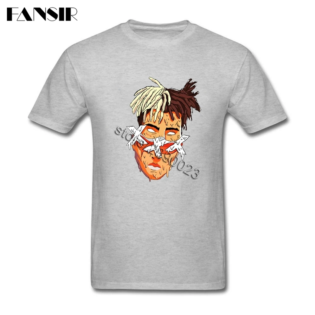 Popular Men T-shirt XXXTentacion Rapper Short Sleeve Pure Cotton Round Neck T Shirt For Adult Tshirts | Мужская одежда