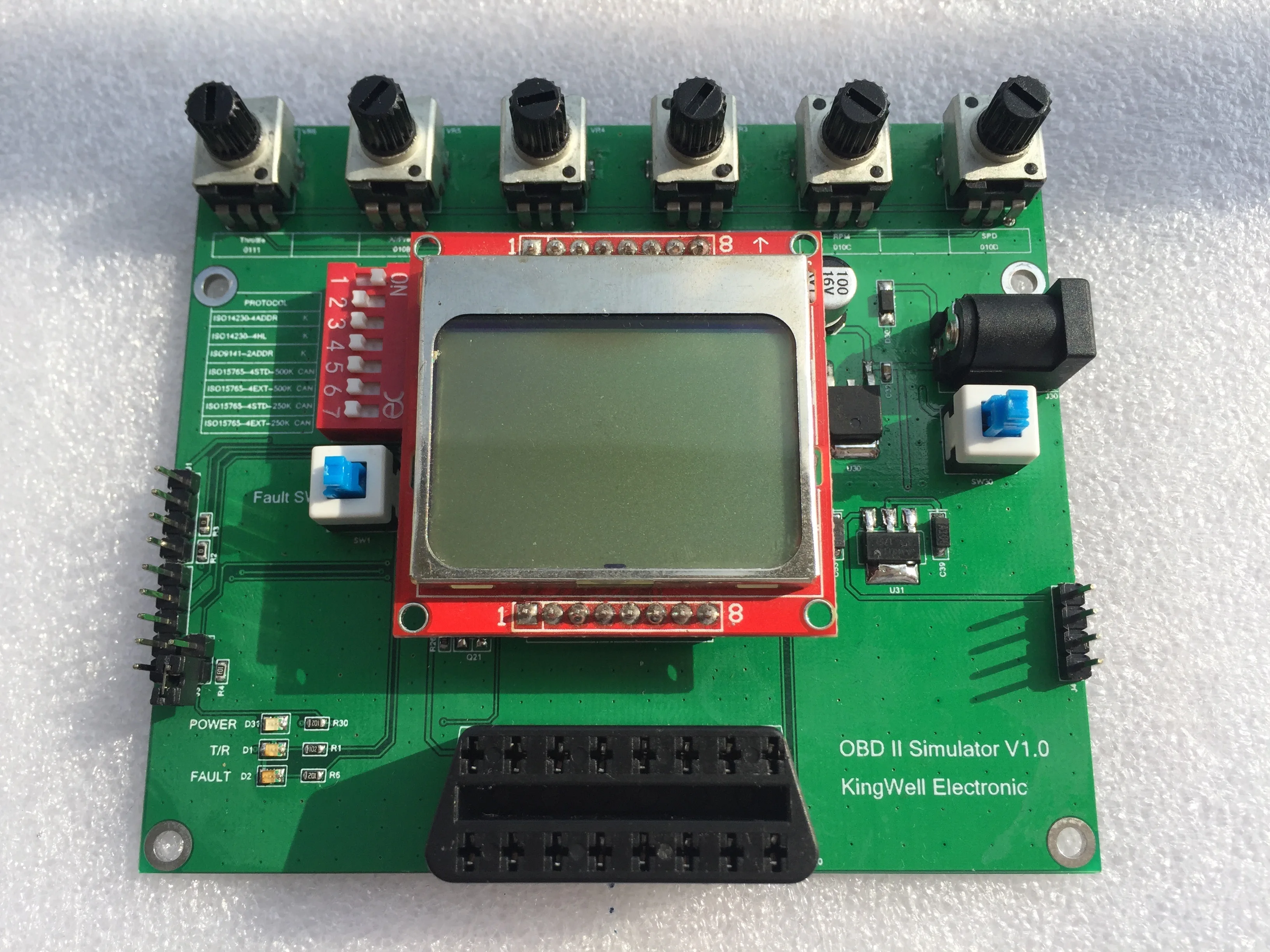 

Для симулятора OBD 301