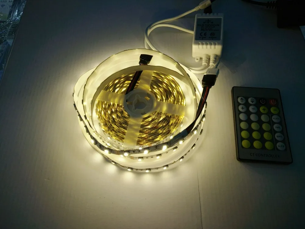 12 В постоянного тока SMD5050 CW + WW двойная цветовая температура 60 Светодиодный одов/м
