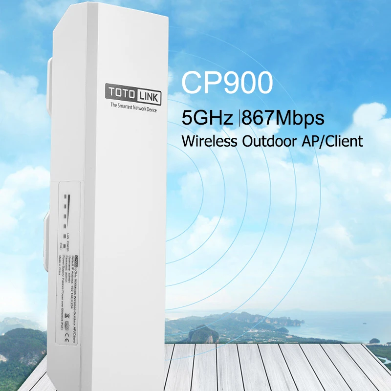 TOTOLINK CP900 15 км 5 ГГц 867 Мбит/с POE беспроводной открытый AP/клиент/точка доступа/CPE для
