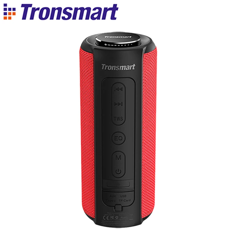 Tronsmart T6 Plus Bluetooth динамик 40 Вт глубокий бас Bluetooth5.0 Саундбар с IPX6 Водонепроницаемый