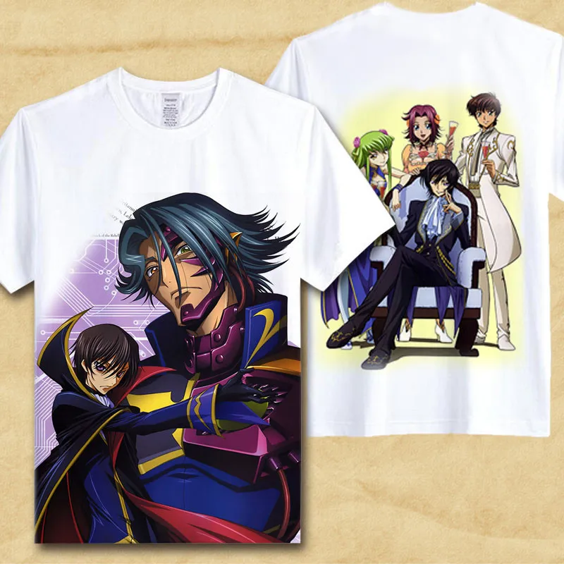 Футболка с надписью Code Geass Lelouch of the Rebellion Lamperouge забавная крутая футболка аниме