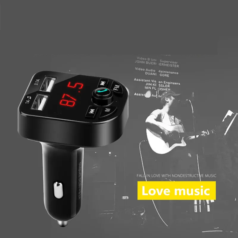 Автомобильный беспроводной Bluetooth комплект приемник ЖК дисплей MP3 плеер