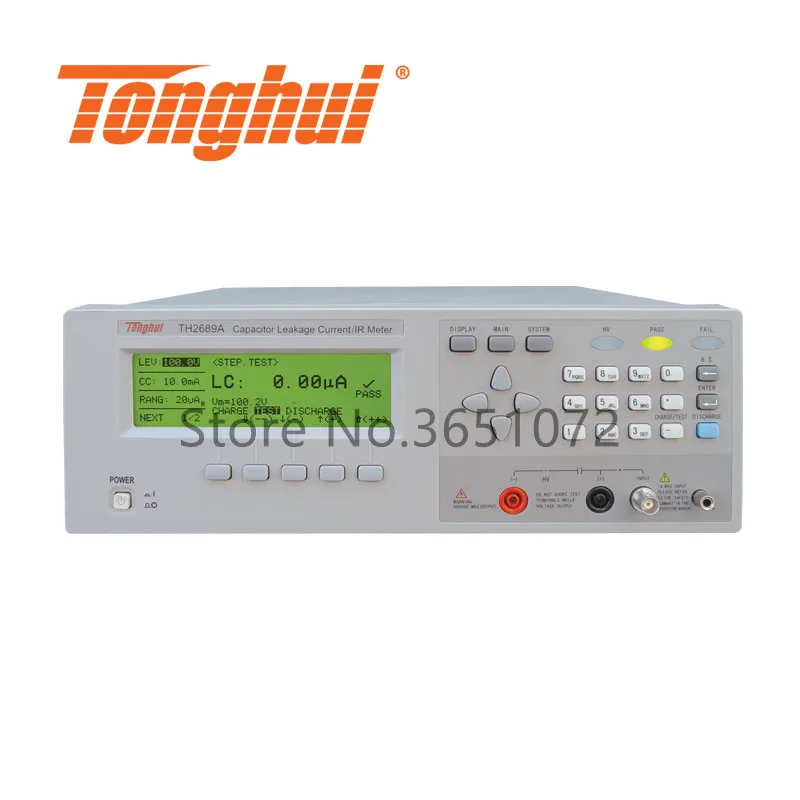TH2689A 500 В ток утечки конденсатора аналогичен стандарту LC: 0 01 мА Инфракрасная