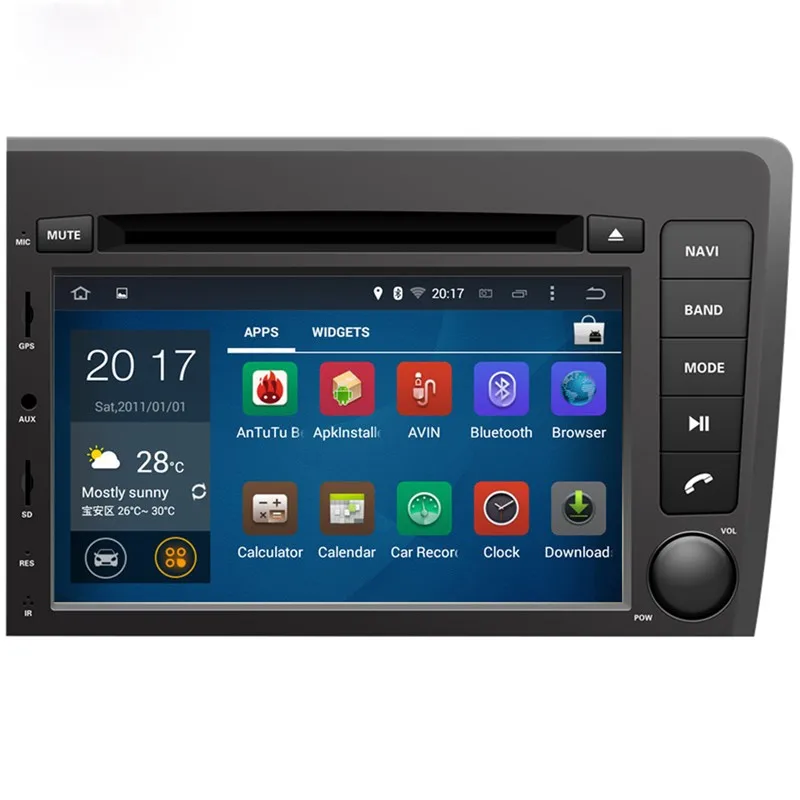 7 дюймов Android 9,0 octa core Автомобильный DVD плеер для автомобиля VOLVO S60 V70 2001-2004 gps-радио 4G Оперативная память 64G Встроенная память