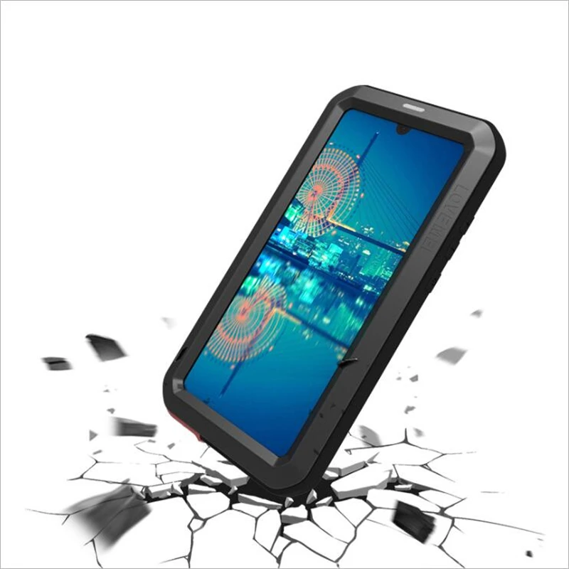 Ударопрочный чехол LOVEMEI для Huawei P30 мощные металлические Чехлы роскошный