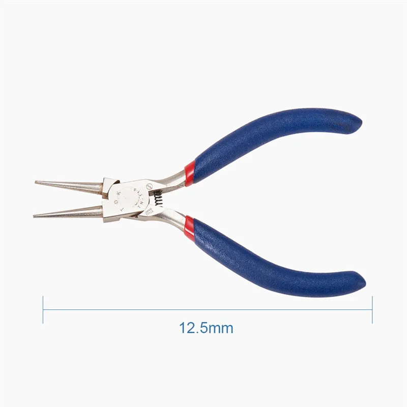 

Jewelry Pliers, 316 Stainless Steel Round Nose Pliers Jewelry Tool for Jrewelry Making MidnightBlue 125x53mm