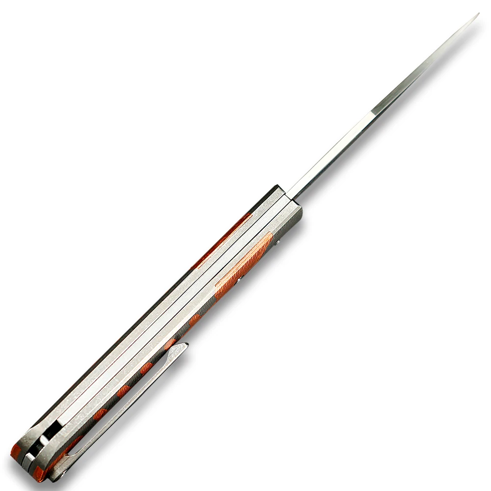 TWOSUN M390 карманный складной нож Походный нож охотничий нож Походный нож инструмент для выживания на открытом воздухе скользящий шарнир титановый EDC TS123
