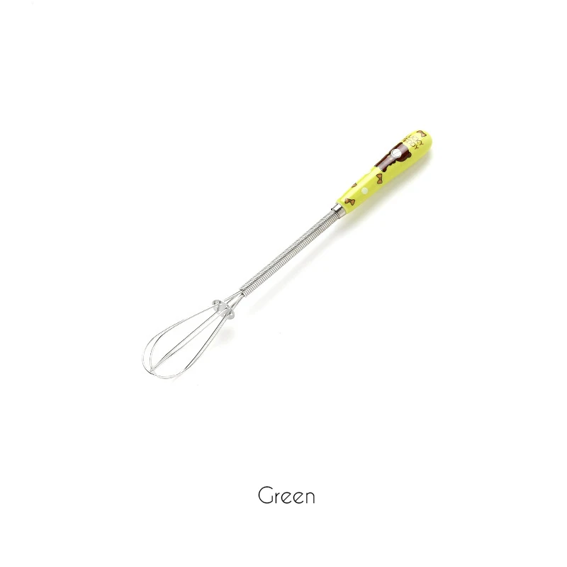 Green Мини-венчик для взбивания с керамической ручкой из нержавеющей стали, ручные венчики для яиц, кухонные гаджеты, аксессуары для кухни - Цвет: Green