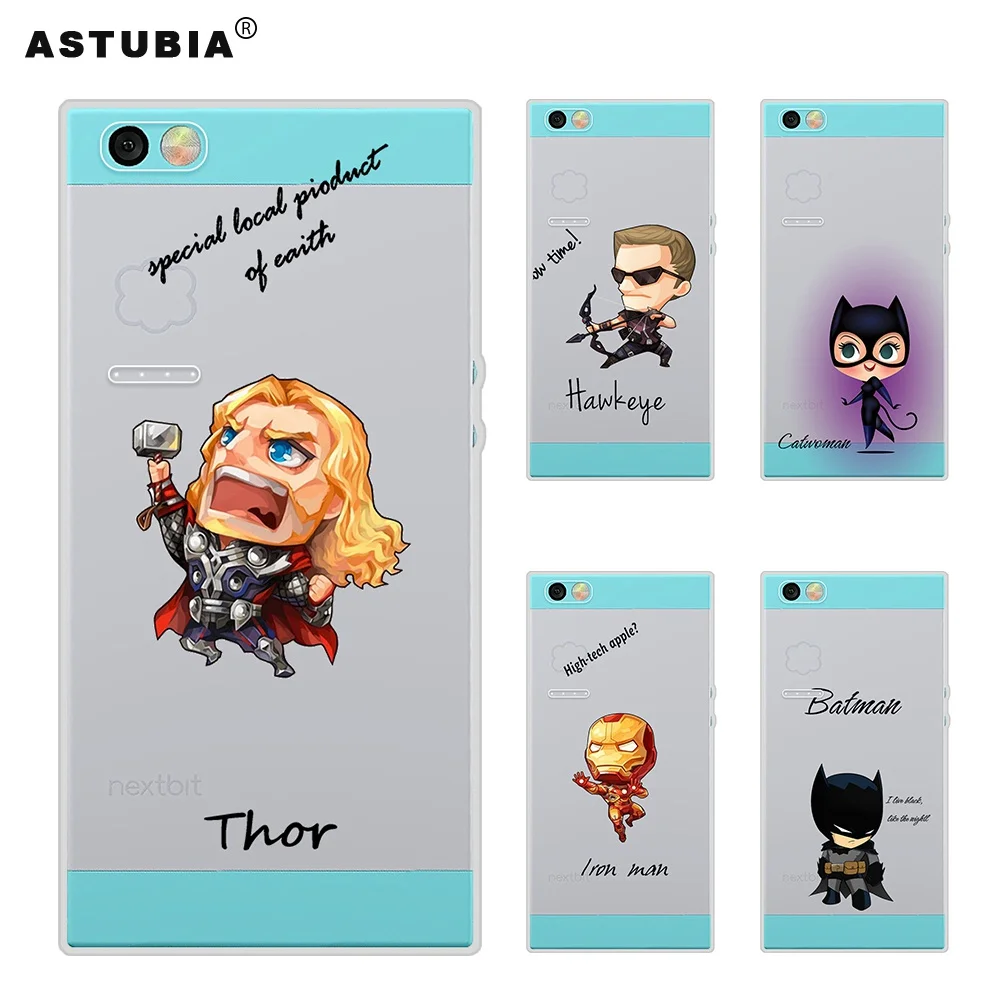 ASTUBIA Phone Case For Nextbit Robin Soft Spiderman Iron Man The Avengers Cover |