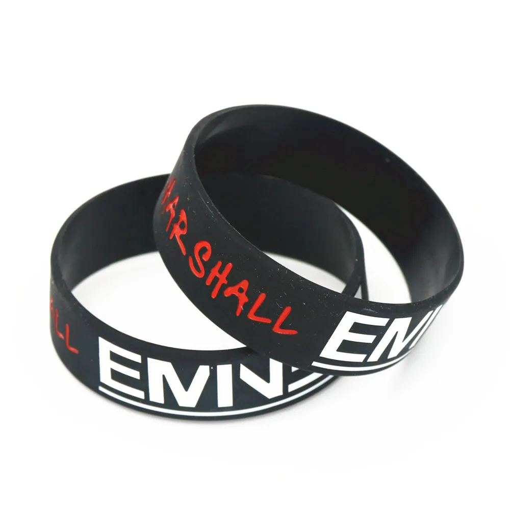 LUKENI горячая распродажа браслет с надписью Eminem Marshall Mathers LP силиконовый напульсник