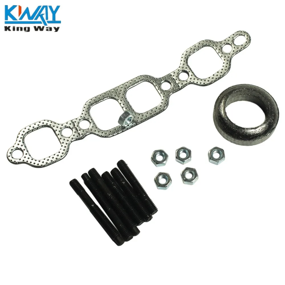 FREE SHIPPING-King Way- Small Block Exhaust Manifold For 65-90 Chevy GMC Van Pickup 674-501 | Автомобили и мотоциклы