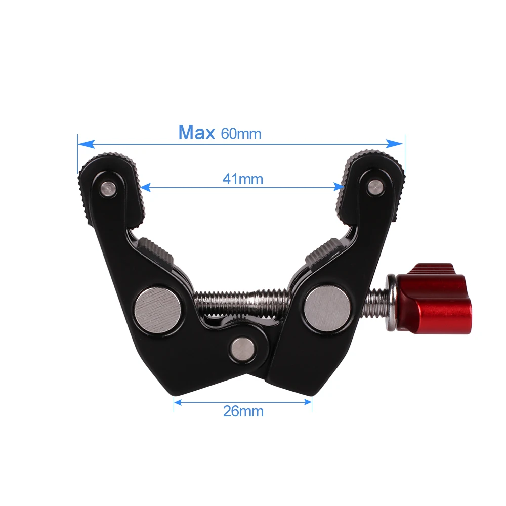 Kaliou Multi-function Ball Head Clamp Mount Magic Arm Super 1/4&quot-20 Thread for GPS Phone Monitor Video Light | Электроника