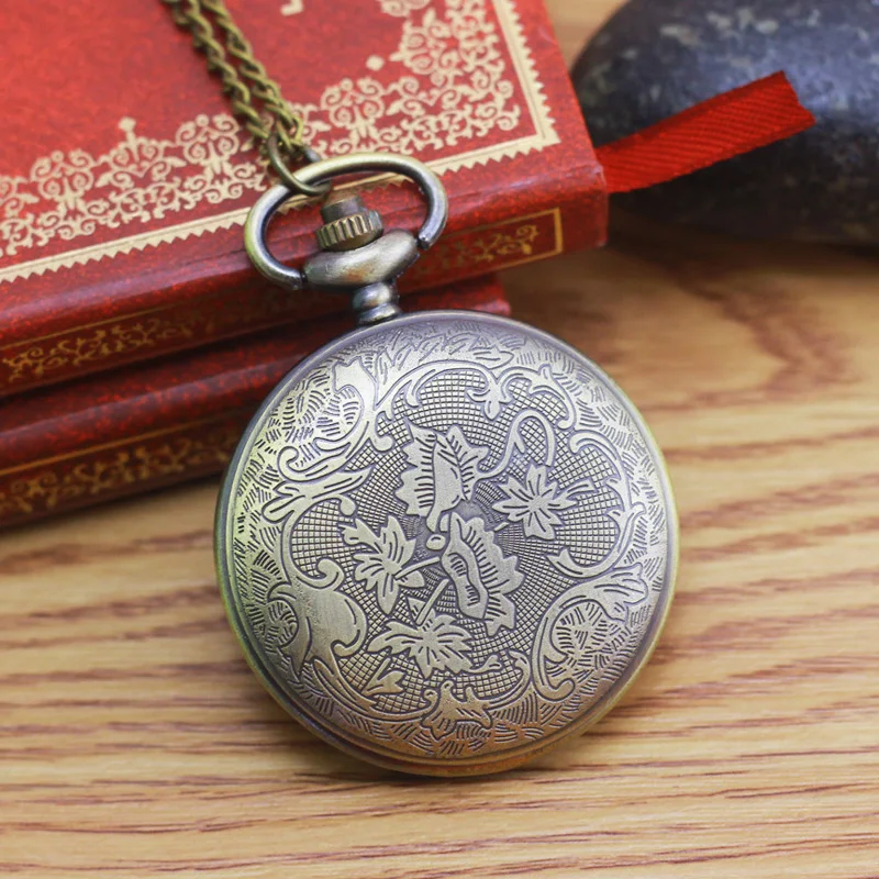 2021 cyd new style women heart hollow out big dial pocket watches quartz personality flip clock for old men grandma gift | Наручные часы