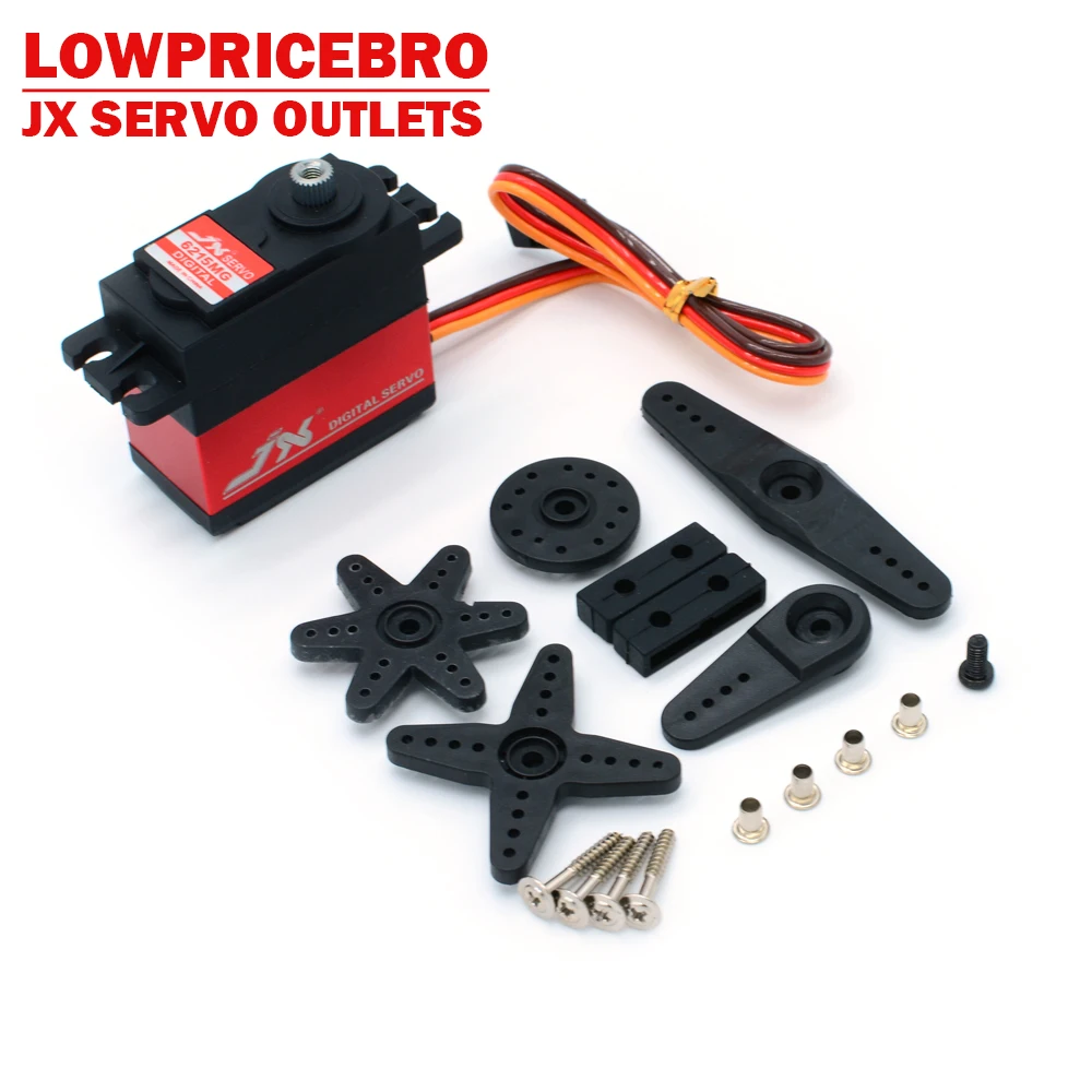 JX PDI-6215MG 62g 15 кг Высокая Точность Металлическая Шестерня цифровой стандартный сервопривод для 1/8 1/10 RC автомобиль Лодка робот самолет вертолет JX PDI-6215MG 62g 15 кг Высокая Точность Металлическая Шестерня цифровой стандартный сервопривод для 1/8 1/10 RC автомобиль Лодка робот самолет вертолет