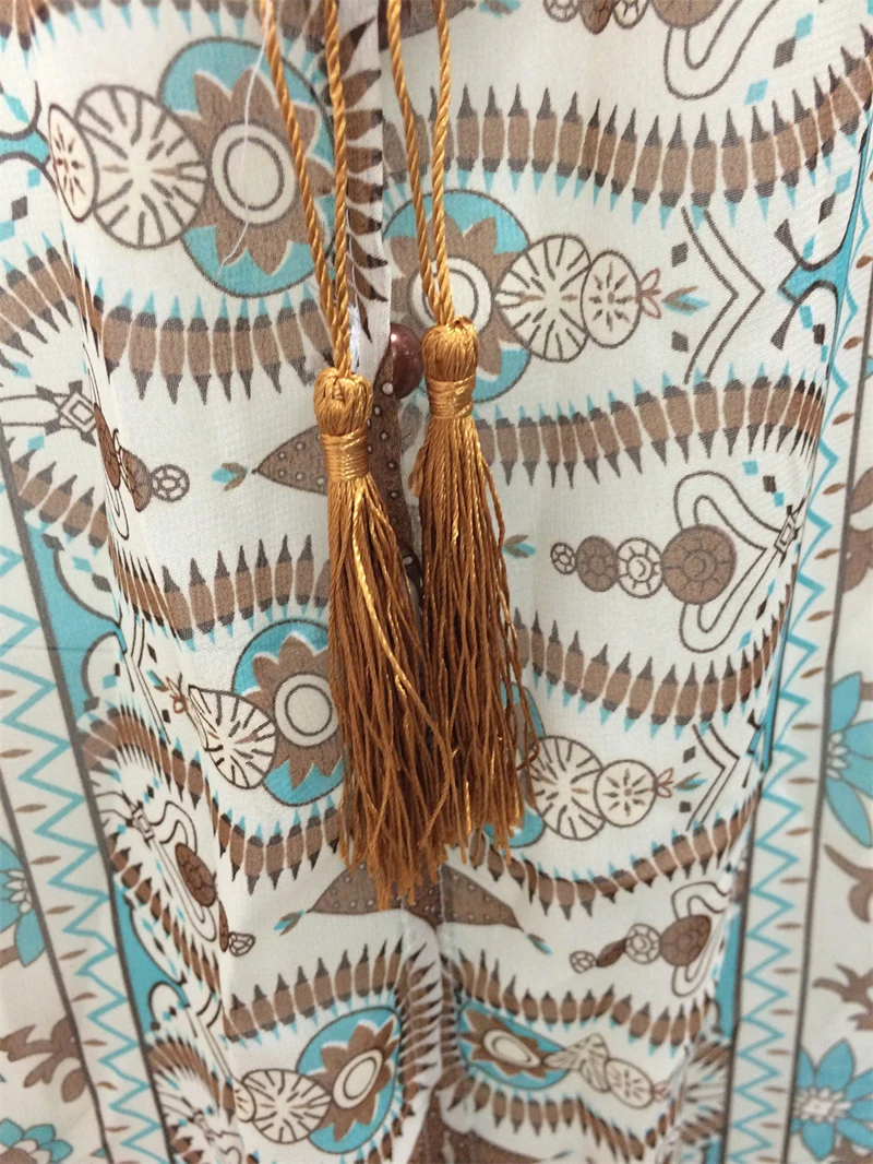 TEELYNN boho платье шифоновые длинные платья с цветочным принтом с рукавом три четверти и v-образным вырезом летние цыганские хиппи женские платья vestidos