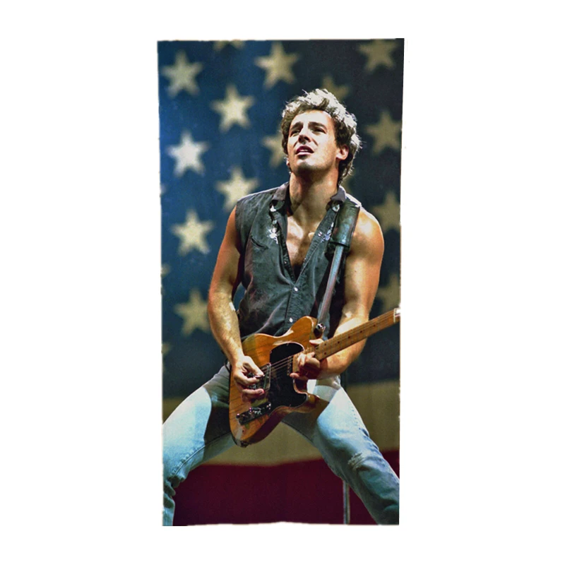 Крутое пляжное полотенце для ванной комнаты из микрофибры в виде Брюса Спрингстина, Подарочное полотенце для душа в ванную, для плавания по улицам Филадельфии