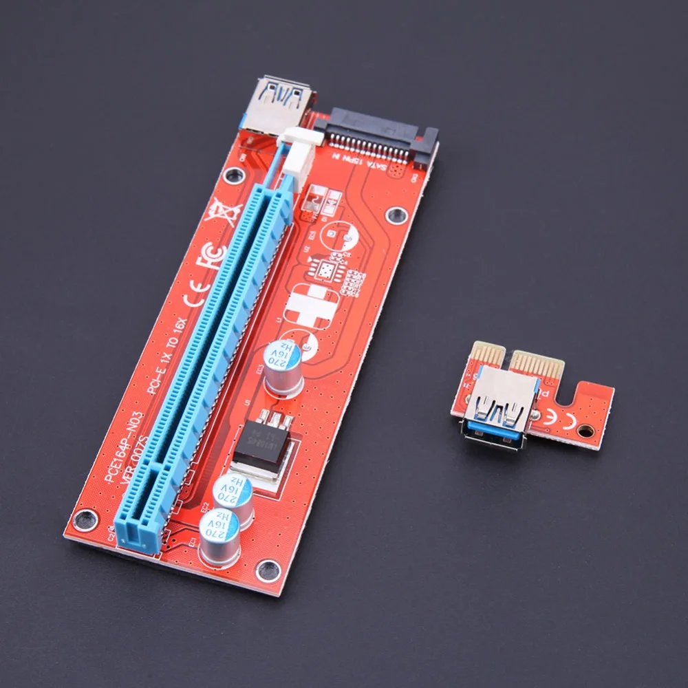 60 см PCEI64P N03 007S PCI E Riser Card Express 1X 16X USB 3 0 плата адаптера Удлинительный кабель провод