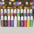 Пигмент для украшений сделай сам, жидкая эпоксидная смола для изготовления ювелирных изделий, окрашивающий краситель красок, 20 цветов, 10 гбутылка