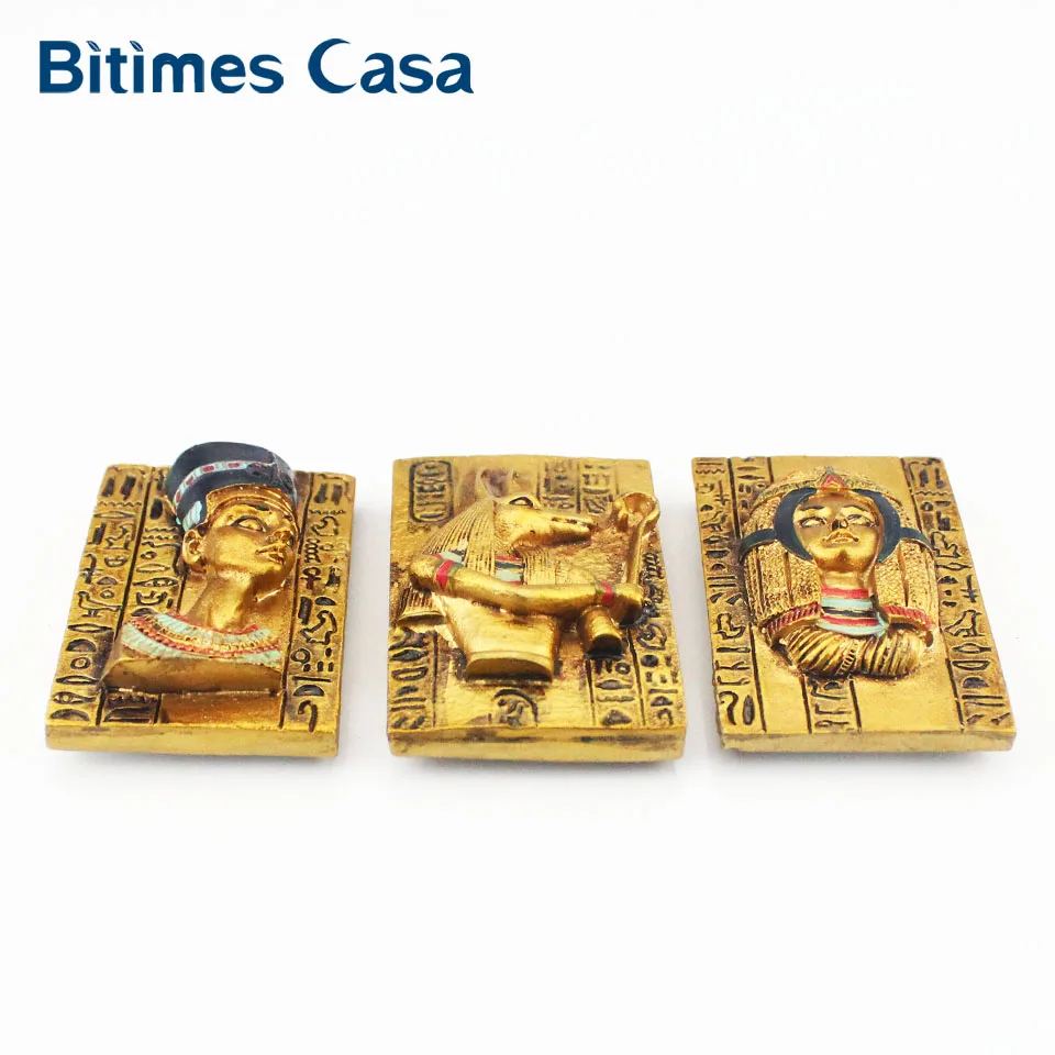 Bitimes 3 шт. 3D магниты на холодильник сувениры для путешествий магниты в египетском стиле культура Клеопатра магнитная наклейка на холодильник Aimant