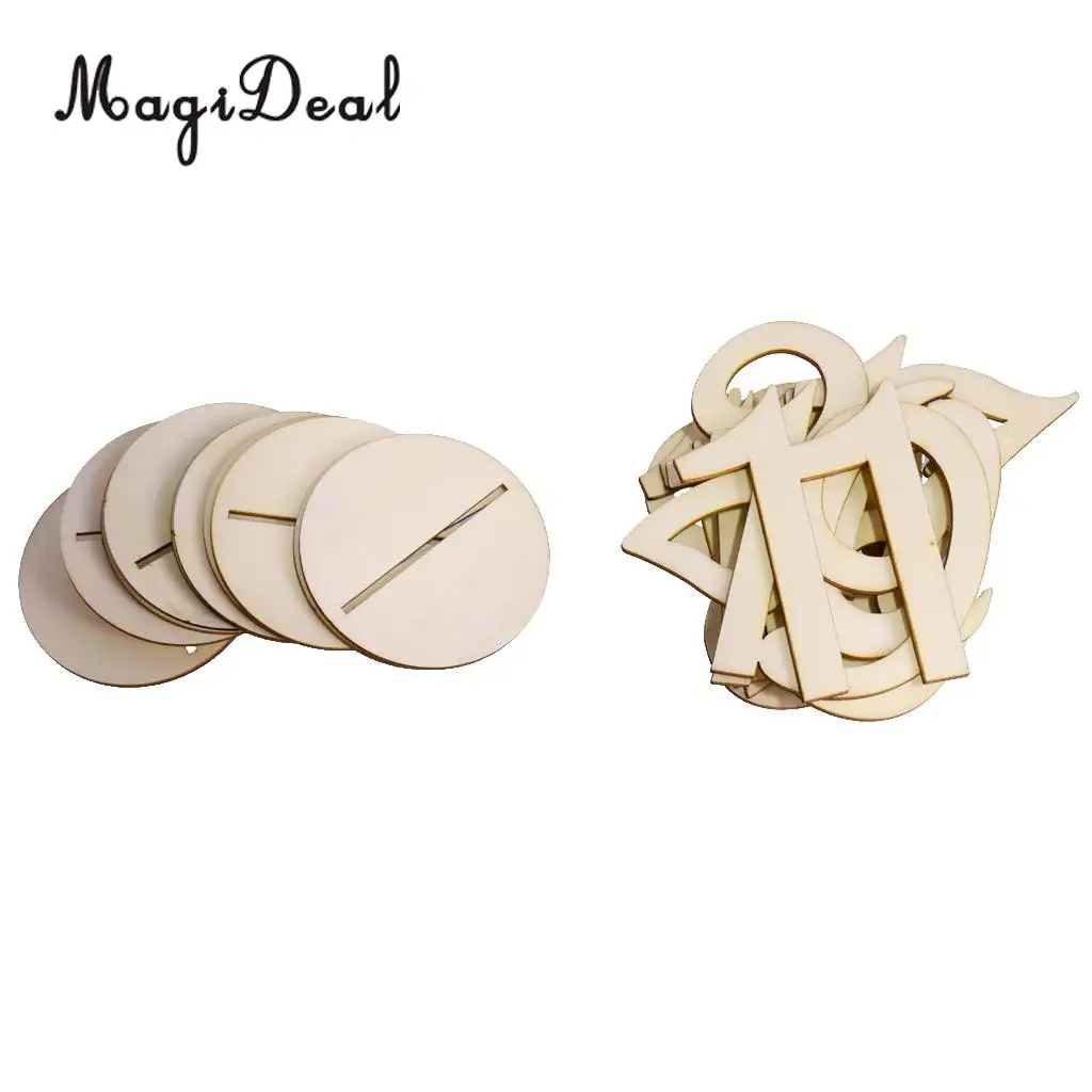 Magiideal 20 шт./лот деревянный Настольный номер 1 MDF держатель для стола с цифрами