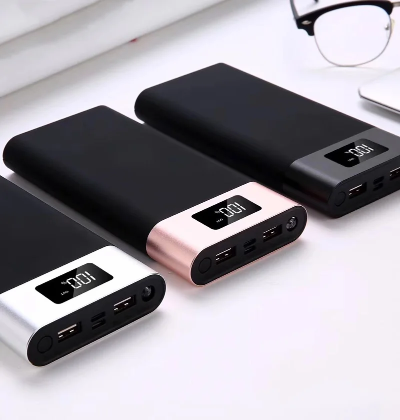 Новый 20800 мА Smart Дисплей Зарядка сокровище светодиодный Dual USB Выход металлический