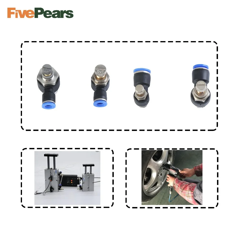 Бесплатная доставка SL8 01 02 03 04Pneumatic Дроссельный клапан быстрого пуш ап в воздуха