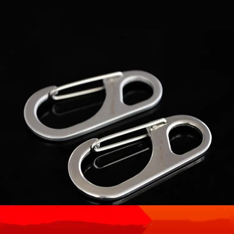 8 word buckle stainless steel multi-function composite elastic hanging hook accessories key ring fast s | Спорт и развлечения