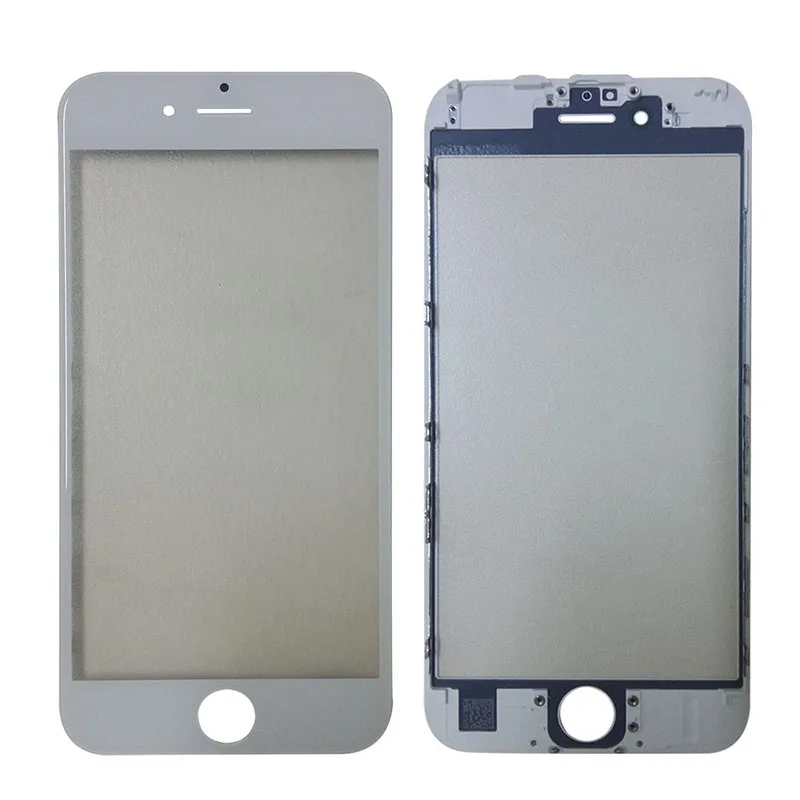 Внешнее стекло с рамкой для iPhone 7G 7plus 8 8g Plus lcd Передний сенсорный экран стеклянная