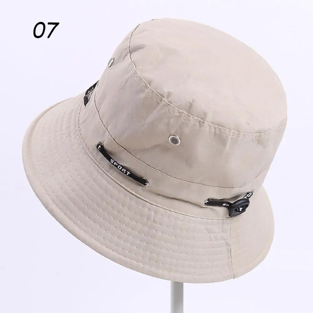 07 Beige Sparsil Мужская Солнцезащитная летняя кепка с регулируемой застёжкой в виде рыбы женская модная Цветочная дышащая пляжная Крышка для бочки Двусторонняя носимая шапка - Цвет: 07 Beige