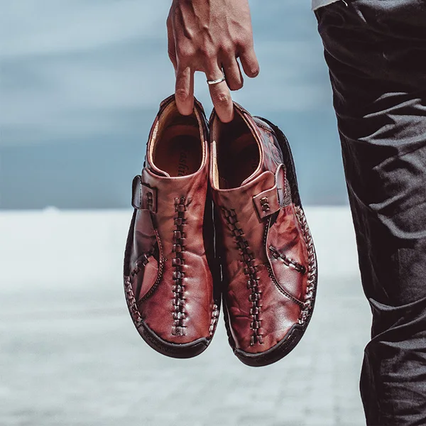 Red Brown shoes ZFTL/Новинка; мужская повседневная обувь; мужская деловая обувь ручной работы из натуральной кожи для отдыха; Мужская обувь для вождения из мягкой кожи; большие размеры 38-46; 024 - Цвет: Red Brown shoes