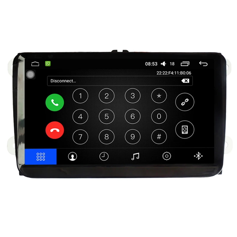 2 Din 9 Inch Car DVD Player For VW/Volkswagen/POLO/PASSAT/Golf/Skoda/Seat/Fabia With Wifi Radio GPS Bluetooth Map Android Navi | Автомобили