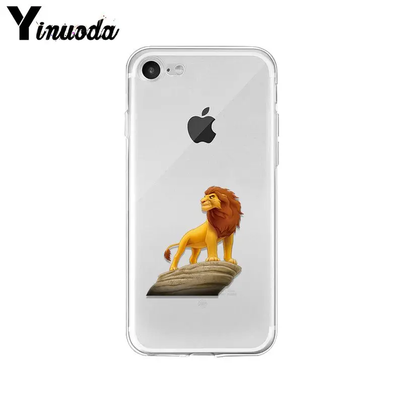 Yinuoda Lion king Colorful Cute Phone Accessories Case for iPhone X XS MAX 6 6s 7 7plus 8 8Plus 5 5S SE XR | Мобильные телефоны и