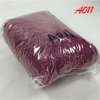 A011-amaranth 50 г/упак. природа сизаль деревенское свадебное мероприятие поделка, букет из цветов Подарочная коробка/упаковка Декор упаковочные принадлежности гнездо Искусство ремесло Сделано - Цвет: A011-amaranth