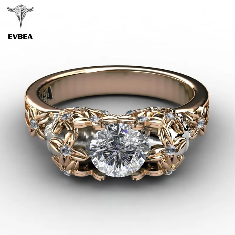 EVBEA 2019 элегантное женское кольцо с цирконом и золотым черепом ювелирные изделия